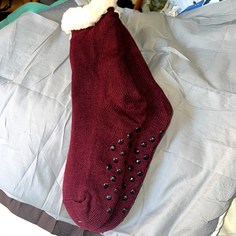 Brand new fuzzy slipper socks